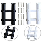 Fishing Rod Holders Wall Mount Set of 2 - Sleek Black and White Designs