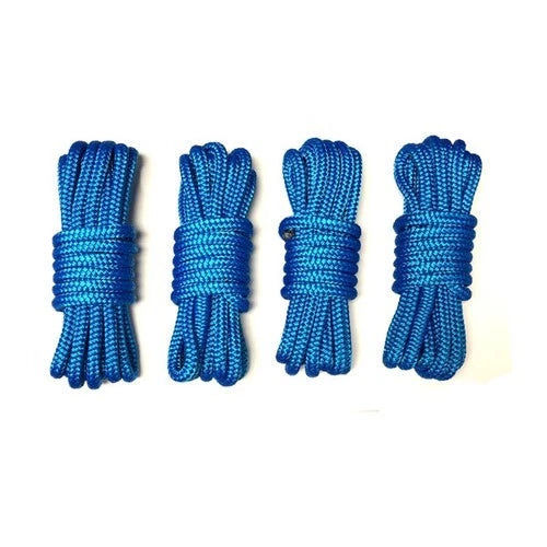 Set of 4 Dock Lines 3/8" Double Braid for Gen3 Marine (4-45190)