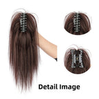 Synthetic Hair Ponytail Extensions Half Up 35cm High Temp Wire