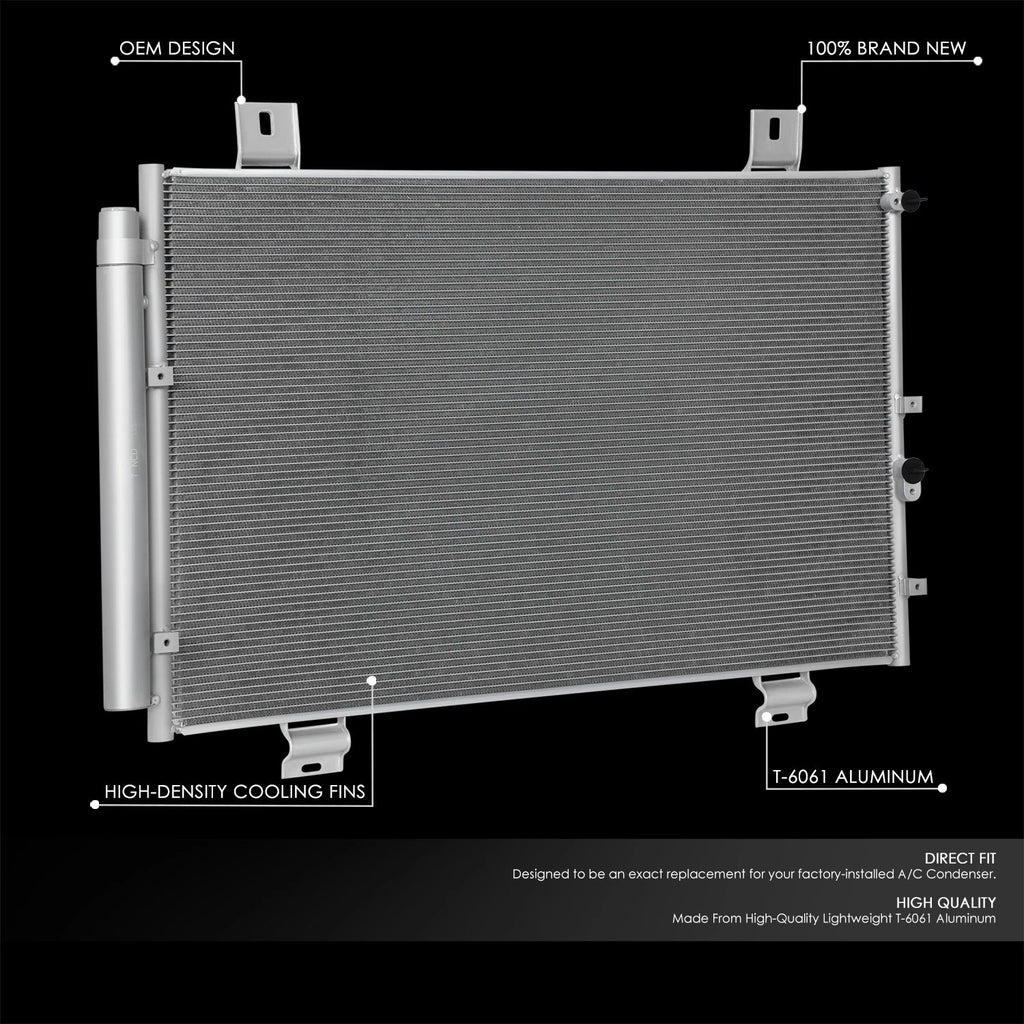 A/C Condenser Assembly for Toyota Highlander (2008–2013) OE Style Aluminum