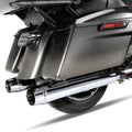 4" Slip-On Straight Mufflers Exhaust Pipe for Harley Road Street Glide (2017–2025)