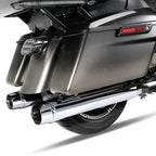 4" Slip-On Straight Mufflers Exhaust Pipe for Harley Road Street Glide (2017–2025)