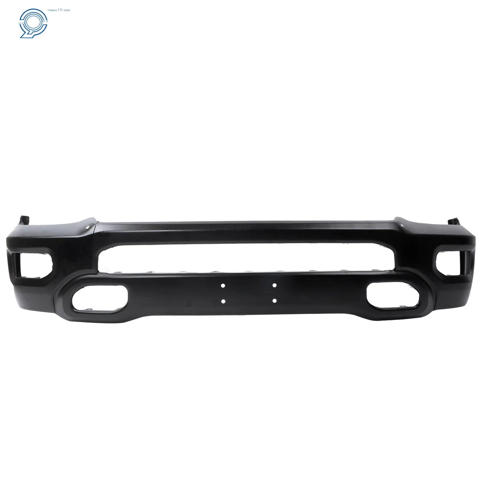 Front Bumper for Ram 1500 (2019–2024) Black Steel with Fog Light Hole