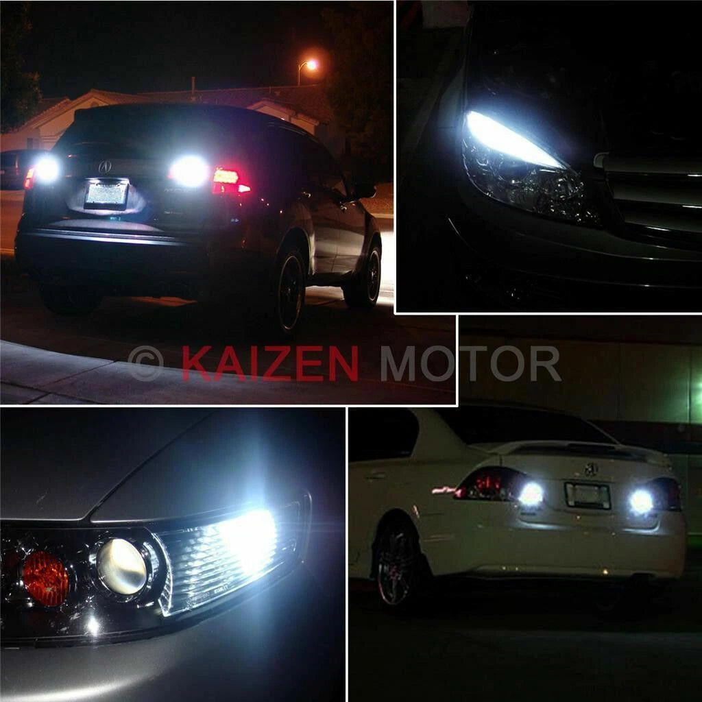 Pure White 6-SMD T10 194-921 Projector LED Backup Reverse Light Bulbs for Ford (2016-2022)