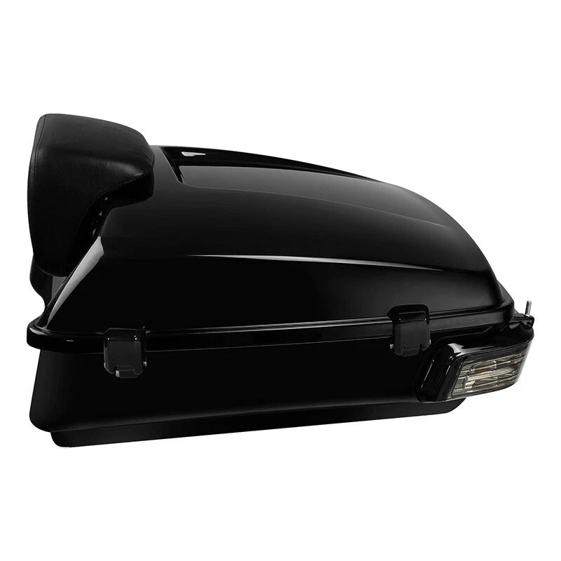 Chopped Trunk Backrest Pad & LED Tail Light for Harley Road Glide (2014–2025)