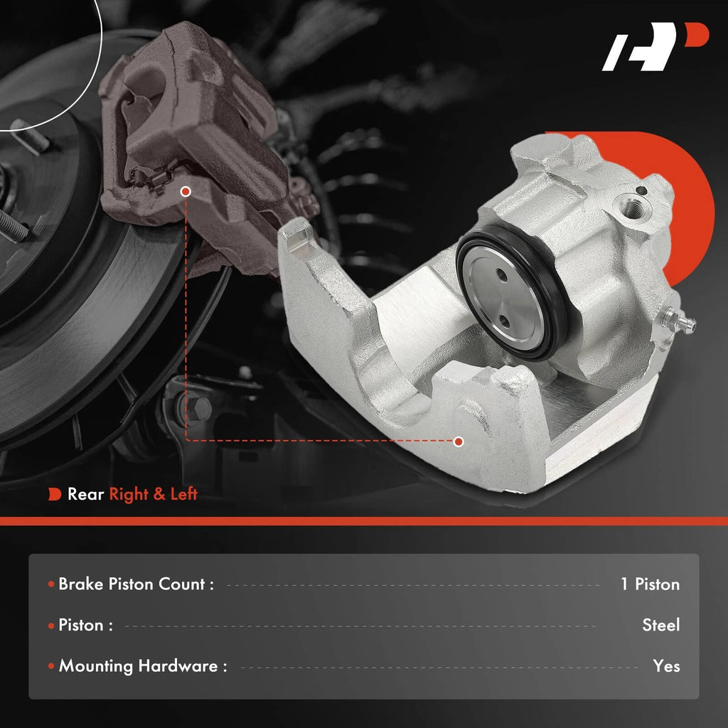 Pair Rear Brake Calipers for Ford Granada Lincoln Versailles (1975–1982)