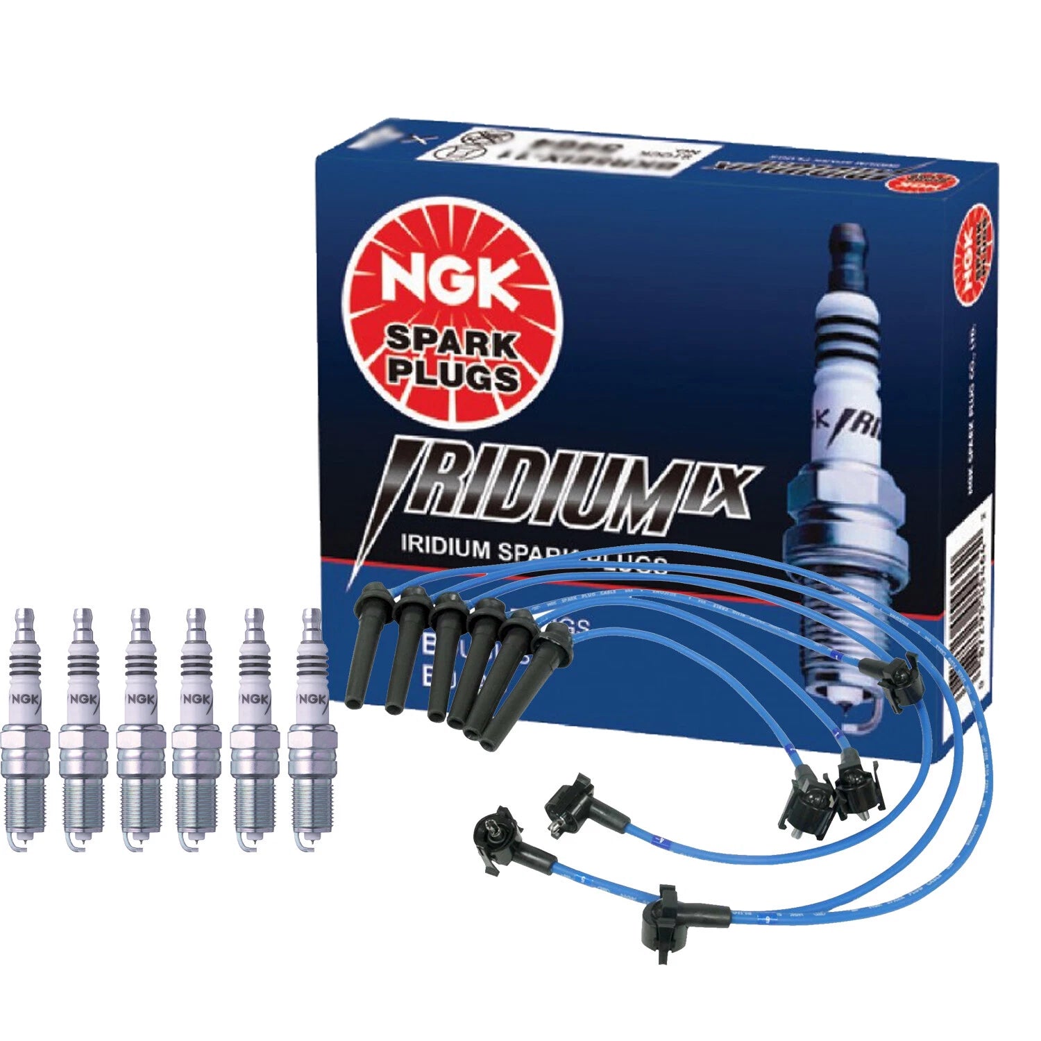 Set of 6 NGK Iridium IX Spark Plugs for Ford Mercury 2.5 V6