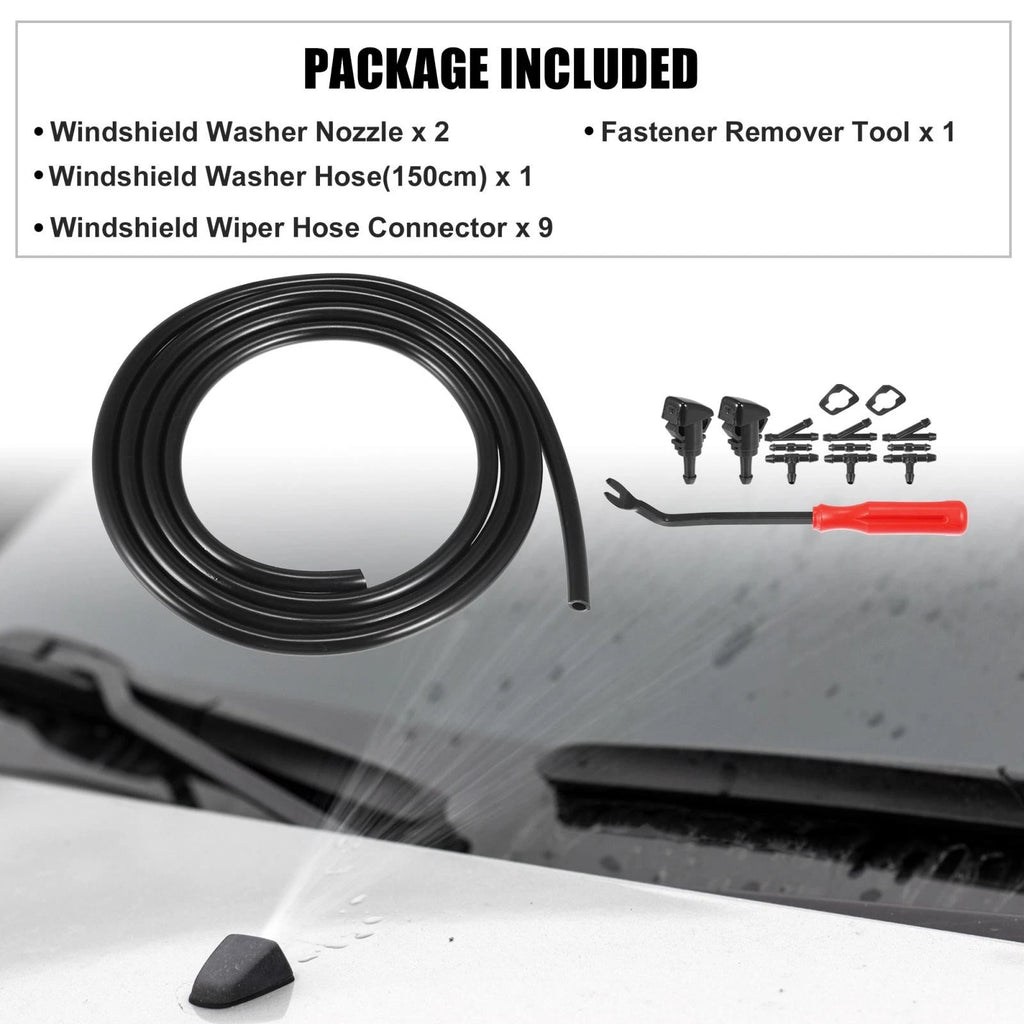 15pcs Front Windshield Washer Nozzle Kit 5116079A for Dodge Avenger (2008–2011)