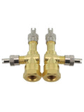 TPMS Valve Tee Adapter / Pack of 2 / Long lasting for Motorcycles and Cars