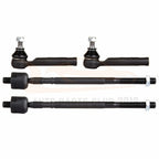 Set of 4 Inner & Outer Tie Rod Ends for Subaru Legacy Outback (1998–2006)