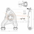 10pcs Control Arms Kit for Ford Expedition (1997–2002) RWD