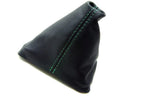 Manual Shift Boot for VW Beetle (1998–2010) Green Stitch PVC Leather