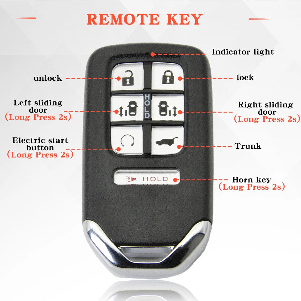 2X Keyless Remote Smart Key Fob KR5T4X for Honda Odyssey (2021–2023)