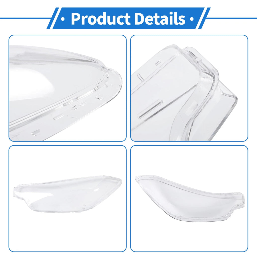 1 Pcs Headlight Lens Cover for Kia Forte (2013–2015) PC Clear