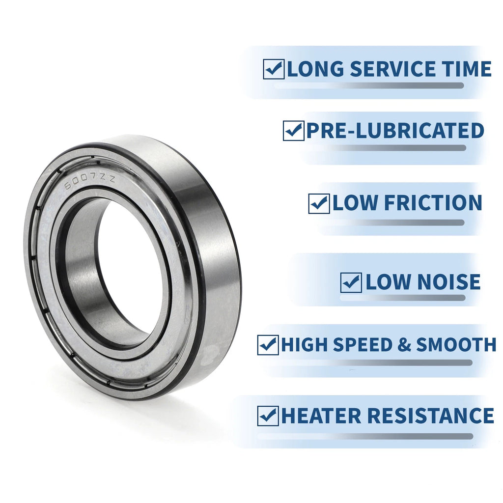 6007ZZ Deep Groove Ball Bearing for Scooter Skateboard Wheel (35x62x14mm)