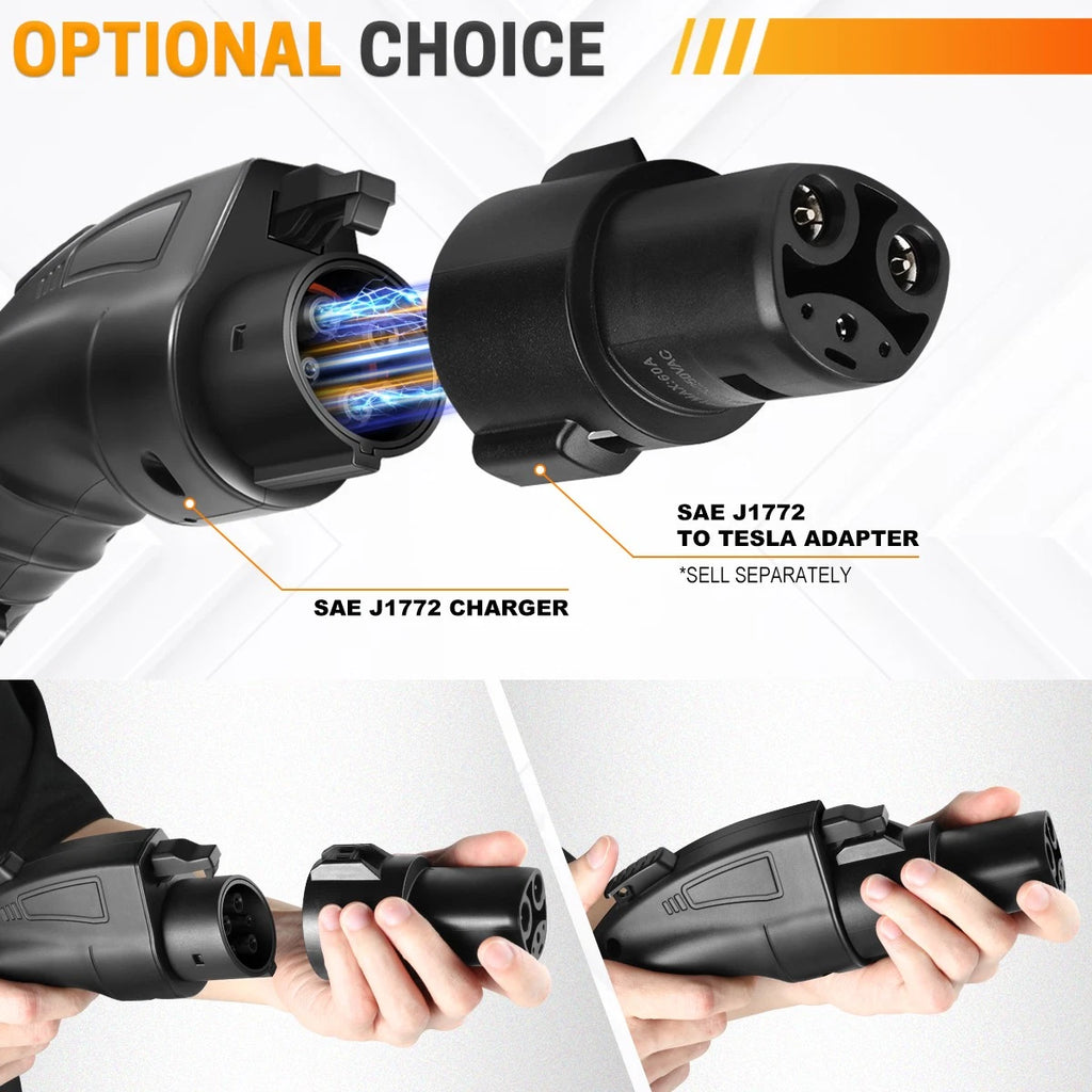 Tesla to J1772 Charger Adapter (Electric Vehicles 250V 48A)