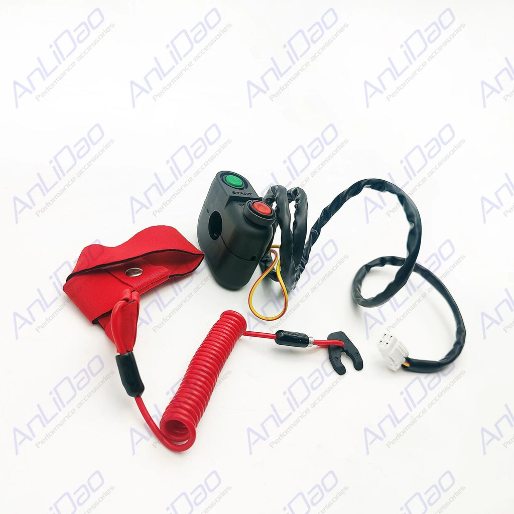 Start Stop Switch with Safety Tether Lanyard for Kawasaki Jet Ski (92072-3809)