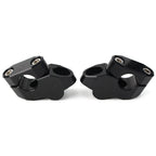 Black Aluminum Handlebar Extensions for Motorcycle - Riser