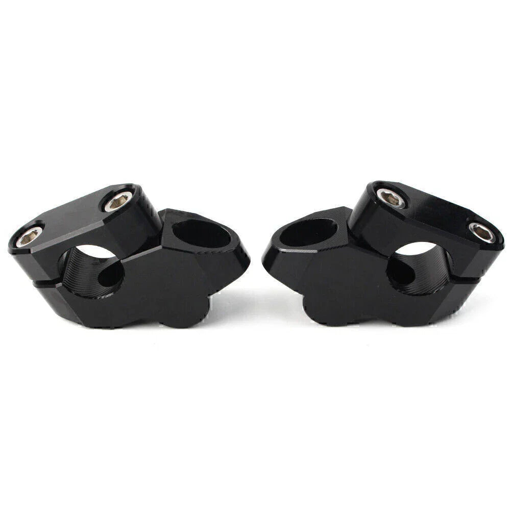 Black Aluminum Handlebar Extensions for Motorcycle - Riser