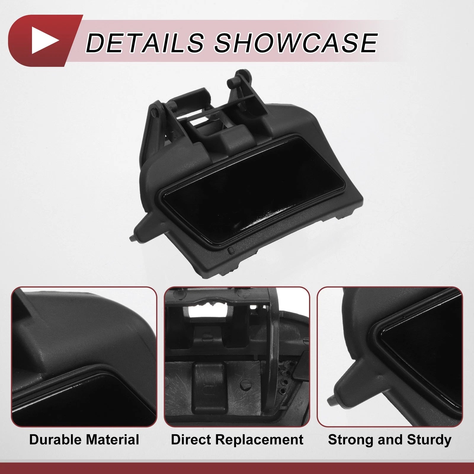 Front Right Washer Nozzle Cover Cap for Mercedes-Benz ML350 (2003–2005) Black