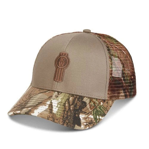 Realtree Camo Mesh Snapback Trucker Cap for Kenworth Trucks