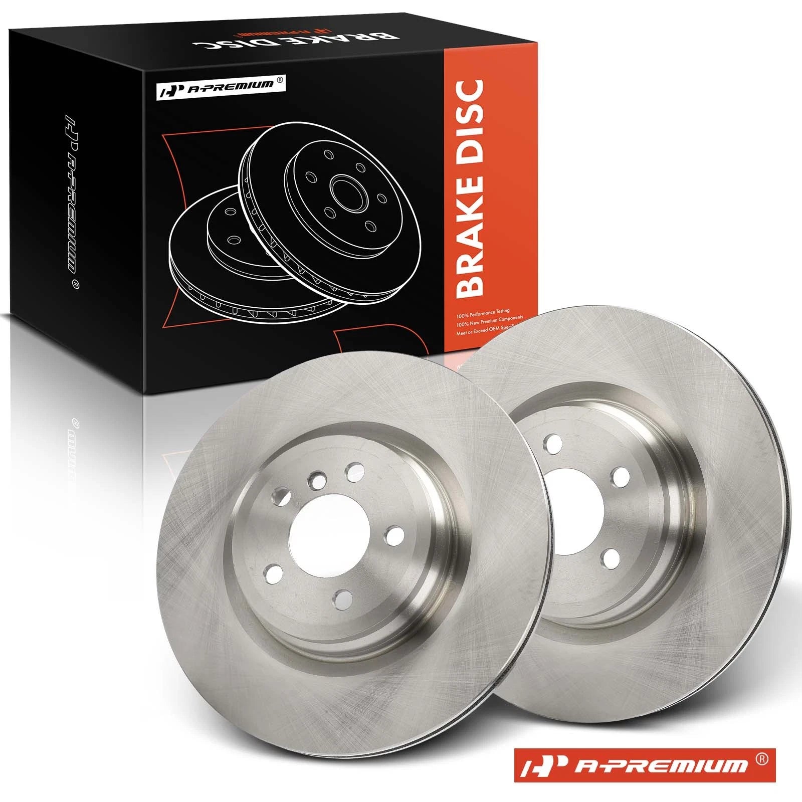 2Pcs Rear Disc Brake Rotors for BMW 550i GT (2010–2015)