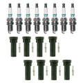 Denso 8 Iridium TT Plugs & NGK Ignition Coil Boots for W140 CL500 (1999)