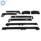 8Pcs Rocker Panel Black for Silverado Sierra 1500 Crew Cab (1999–2007)