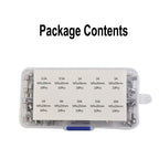 100pcs Fast Blow Glass Fuses Kit 0.2A-20A for Household Use