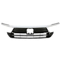 Front Upper Grille Assembly for Honda Odyssey (2021–2023) Chrome Black