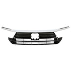 Front Upper Grille Assembly for Honda Odyssey (2021–2023) Chrome Black