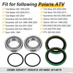 Rear Axle Bearings Seals for Polaris Sportsman 500 6x6 (2000–2008) Sport 400L (1999)