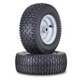 2 Wanda 13X5-6 Lawn Mower Tires w/ 3/4" Bushing & 3" Center Hub (Silver)