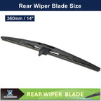 14" Rear Windshield Wiper Blade for Honda Pilot (2009–2015) 786527181377