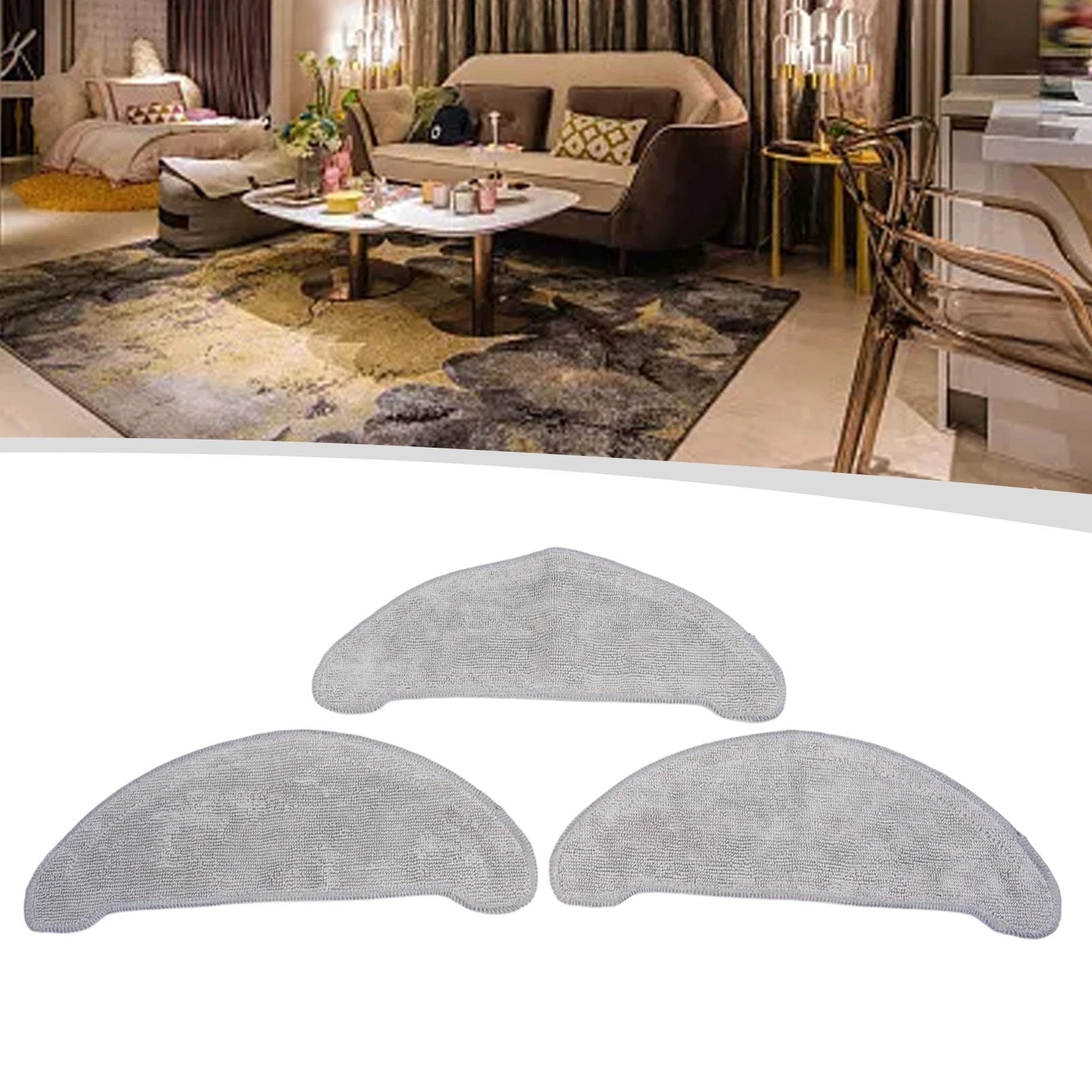 3pcs Washable Mop Cloth for Airrobo+ Robot Vacuum Cleaner