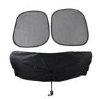 Silver Front Window Sun Shade Visor Cover for Car Windshield (Fits Most Cars)