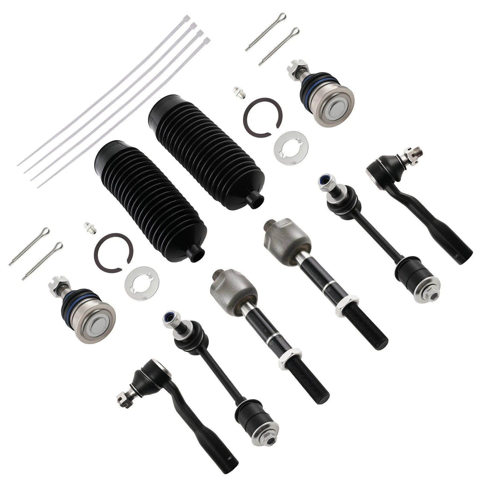 Front Steering Kit Tie Rod Ball Joint Sway Bar for Toyota Sequoia Tundra (2003–2007)