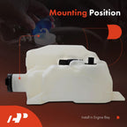 Washer Reservoir with Pump, Cap & Sensor for Chevy Silverado 1500 (2007-2018)