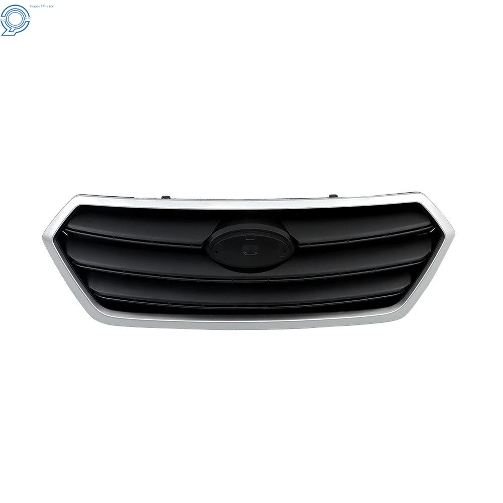 Front Grille for Subaru Legacy (2015-2017) Silver Shell Gray Insert