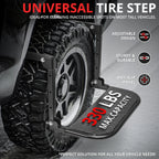 330 LBs Universal Wide Adjustable Tire Step for Truck SUV Pickup (9"-13")
