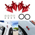 JDM Spike Trunk Lid Quick Release Aluminum Fasteners Kit for Red Car (—)