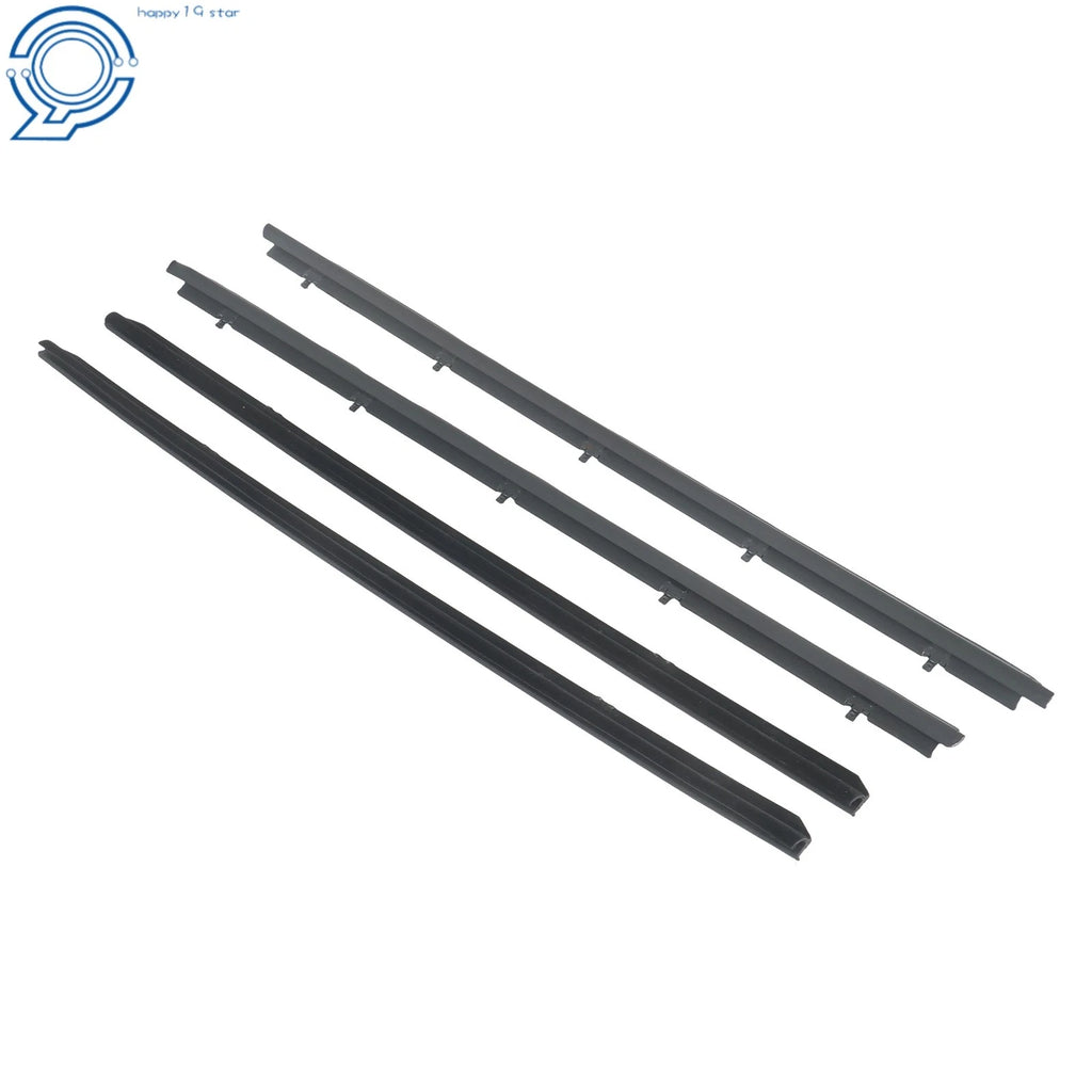 Set of 4 Front Window Sweep & Run Channel Seals for GMC Chevy Blazer (1982–1994)