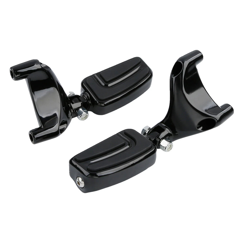 Black Passenger Footpegs for Harley Sportster 883 1200 (2004–2013)
