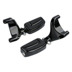 Black Passenger Footpegs for Harley Sportster 883 1200 (2004–2013)