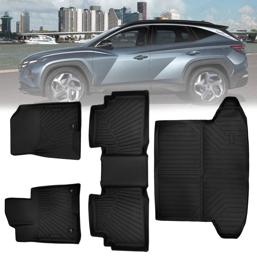 Set of 4 Floor Mats w/ Cargo Liners for Hyundai Tucson (2022–2025)