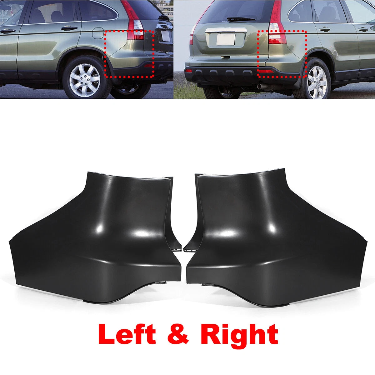 Rear Bumper End Cap Cover for Honda CR-V (2007–2009) L+R