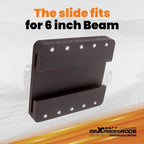 Log Splitter Slide Wedge Rear Hydraulic Cylinder Mount Kit for 6" Beam