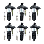 6X Ignition Coils & Spark Plugs for Chevy Colorado GMC Canyon (2004–2006)