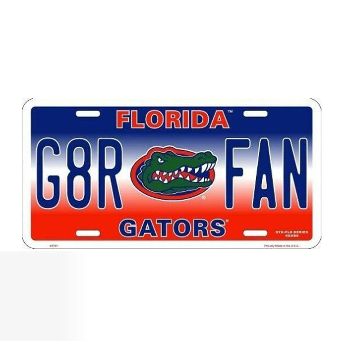 NCAA Florida Gators License Plate for G8R FAN (Embossed Aluminum)