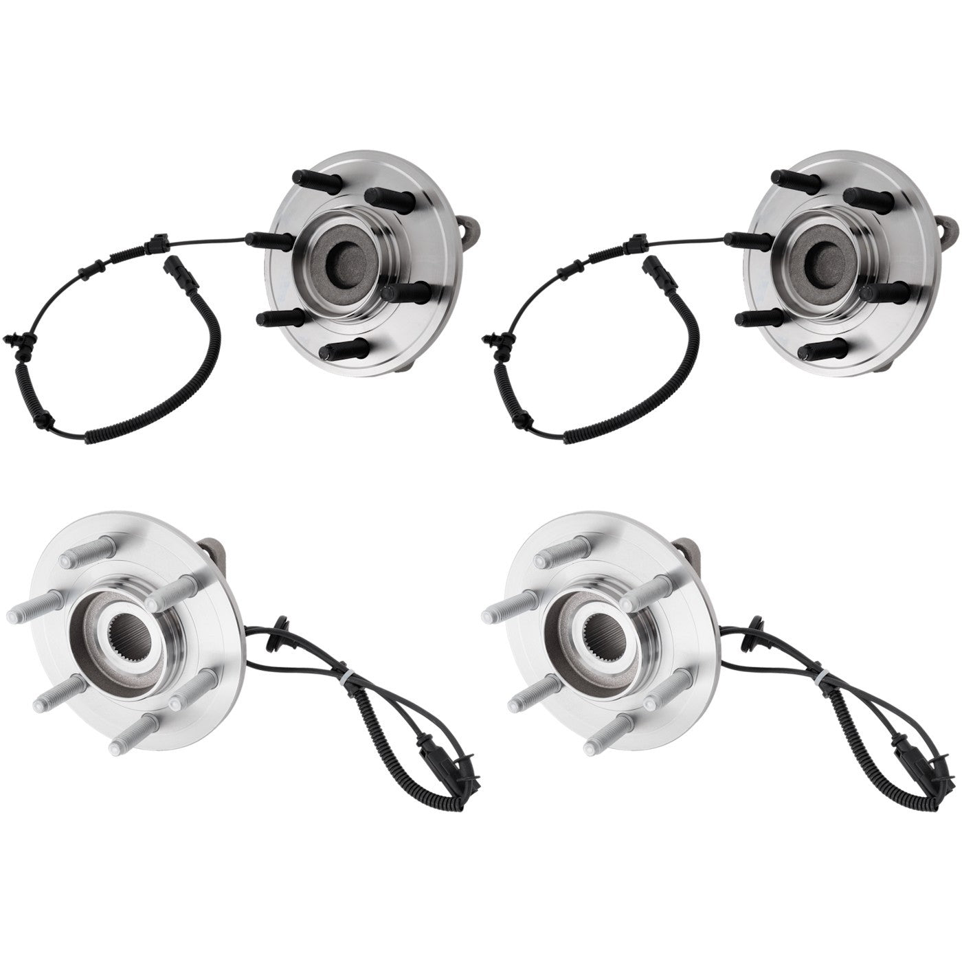 Set of 4 Wheel Hubs for Ford